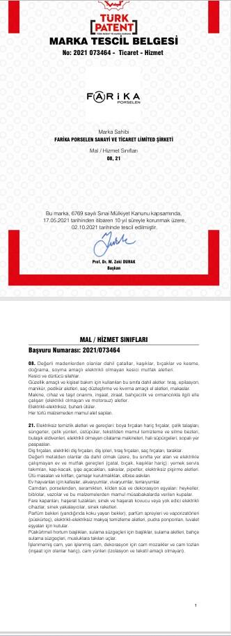 FARİKA PORSELEN